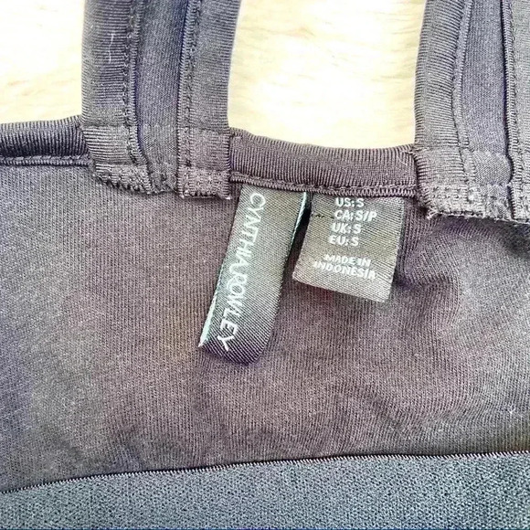 Cynthia Rowley Black Floral Athletic Tank Top - Picture 13 of 13